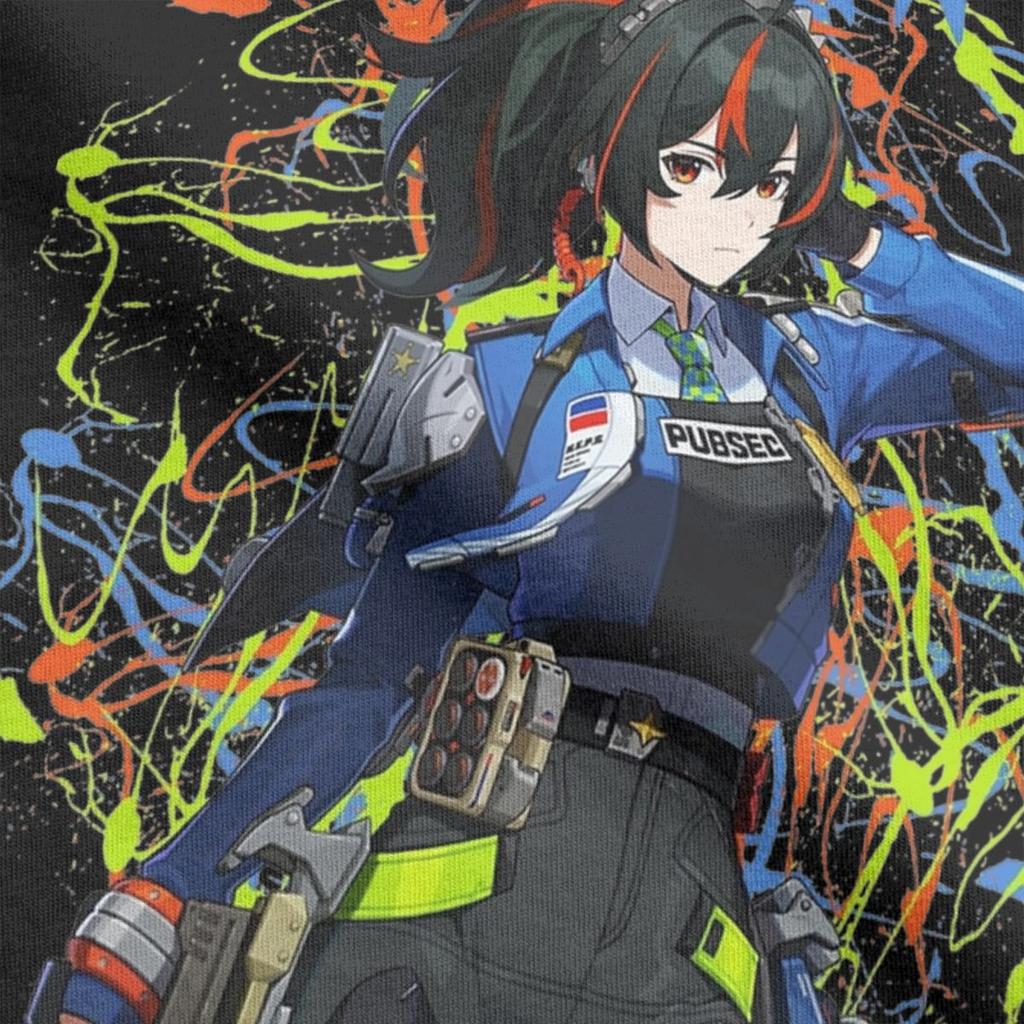 Zenless Zone Zero Videospiel Merch T-Shirt Herren Damen Vintage 100% Baumwolle Alle Jahreszeiten Stoff