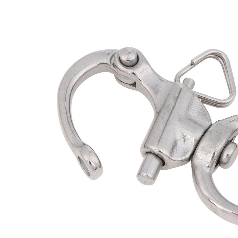 Swivel Eye Snap Shackle Quick Release Boat Chain Eye Shackle Bail Rigging Sailing Boat Marine Rotary Shackle 316 Stainless Steel