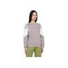 FILA Color Block Sports Crew Neck Sweatshirt Women sweatshirt Gray Pink F11W131202F-LP