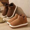 Herbst- und Winter Herren Baumwollschuhe Schneestiefel Dicke Sohle mit Fellfutter Damen Schneestiefel