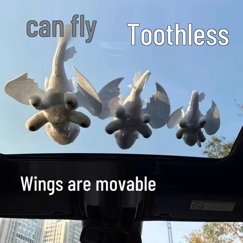 

Беззубый украшение на крышу автомобиля: Люк и Подвеска-украшение на хвост 20CM (with buckle and nano gel)