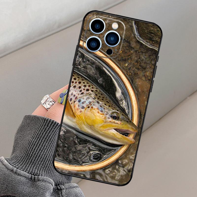 

Brown Trout Fly Fishing Phone Case For Apple iPhone 17 Pro Max Funda For iPhone 17 Air Protection Cover iPhone 17 Pro