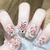 Nail Stamper French Tip Nail Stamp Rotatable Nail Art Stamper Clear Silicone Nail Stamping Jelly Stamper Nails Art Tool