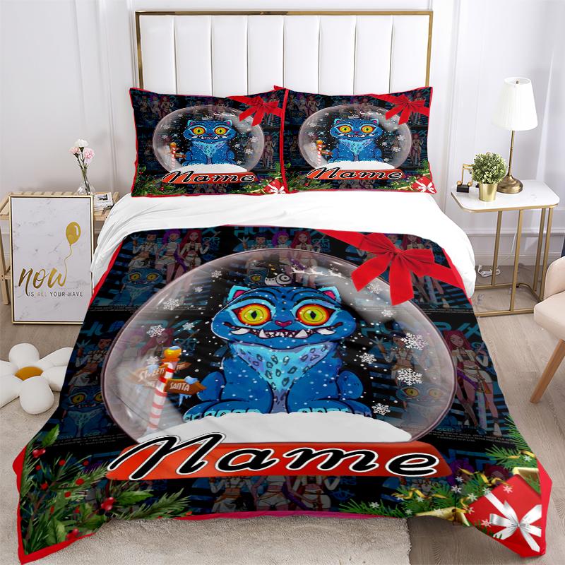 Custom Textile Kpop Demon Hunters Bedding 3 Piece Set HD Print Duvet Cover Pillowcases for Teens Adult Bedroom Decoration