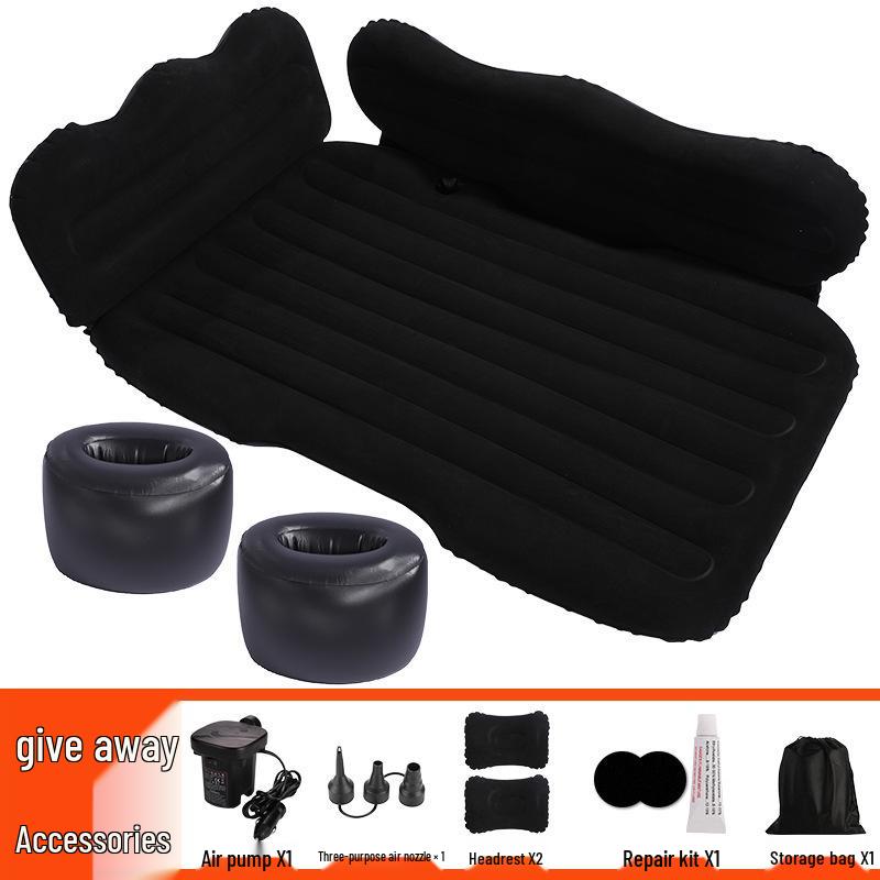 Thickened Car Inflatable Travel Mattress: Rear Seat Folding Bed for SUVs & Sedans