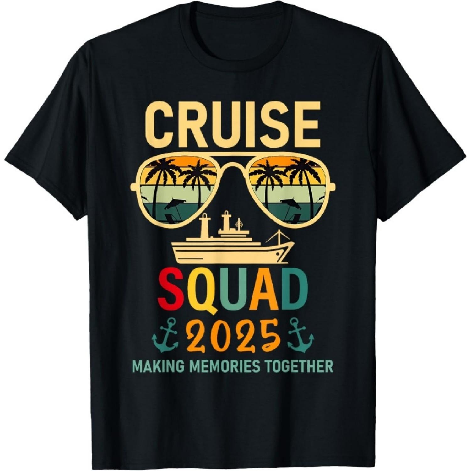 Cruise Squad 2025 Family Group Matching Summer Vacation T-Shirt1 XXXXXL разноцветный