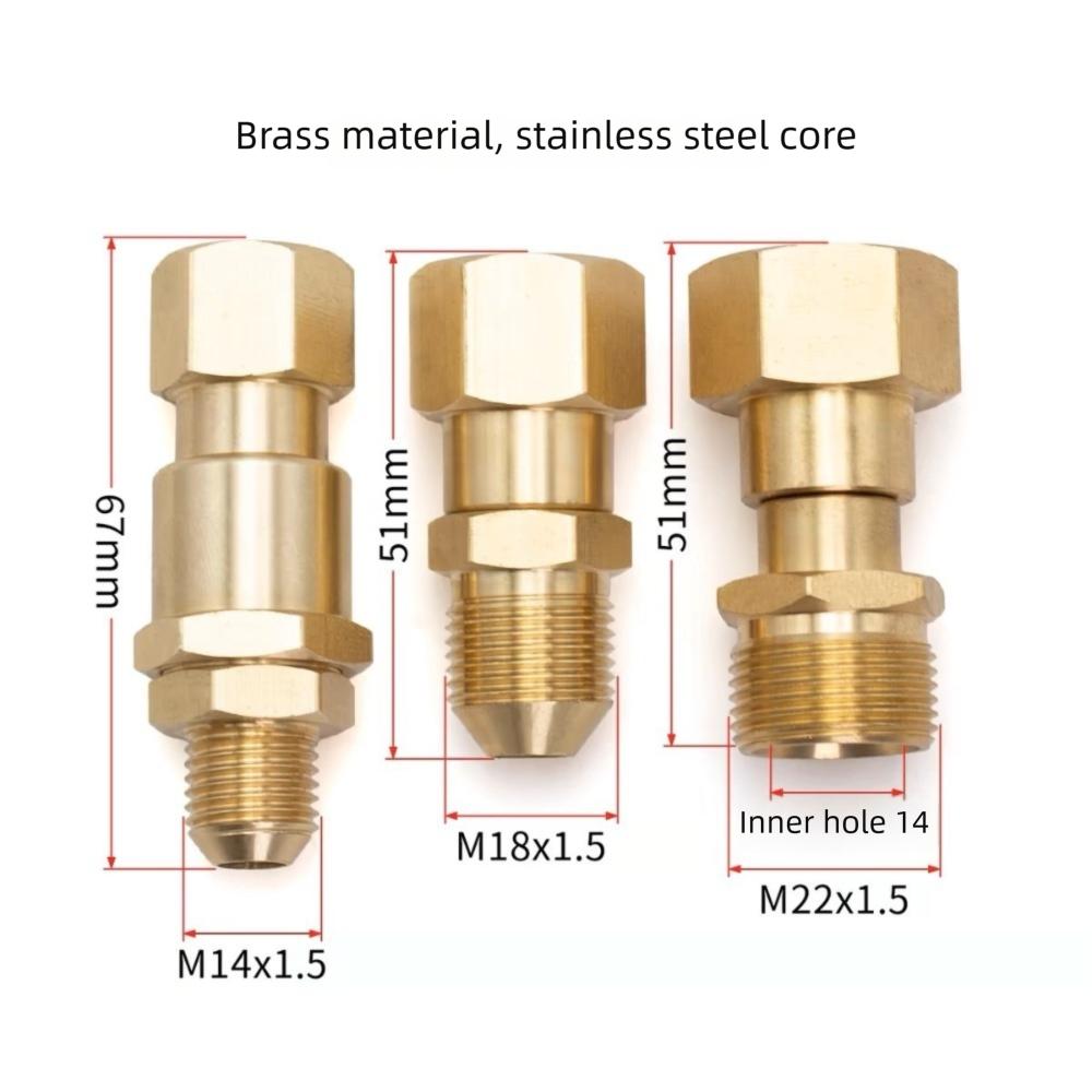 Quick High Pressure Washer Connector Brass Swivel Joint Connector  Pressure Washer Hose Accessories