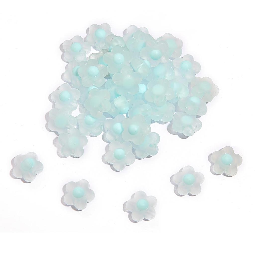 Akrylové korálky na polevu s mezerami Průhledné korálky ve tvaru květin/srdce/hvězdy pro výrobu šperků, příslušenství k náhrdelníkům