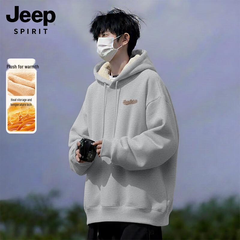 JEEP SPIRIT Men's Winter Fleece Lined Hoodie