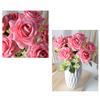 7-Head Artificial Rose Realistic Fake Flower Bouquet Home Office Wedding Party Indoor Outdoor Faux Bloom Table Centerpiece Decoration