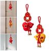 Plush Gourd Pendant 2026 New Year Decoration Classic Elements Home Decor Lunar New Year Ornament for Wall Bedroom Holiday