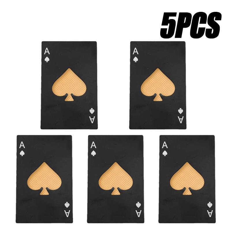 Stainless Steel Poker Bottle Opener Groomsmen and Christmas Party Gift Perfect for Beer Wine Juice Bar and Restaurant Decoration