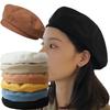 Cotton Women Berets Winter Hats Vintage French Plaid Top Military Cap Painter Hat Autumn Street Girls Octagonal Beret Caps