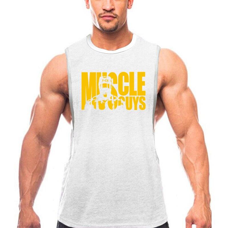 Do The Work  Summer New Brand Men's O-neck Fashion Casual Summer Mesh Quick-drying Bodybuilding Fitnesss Workout Tank Top