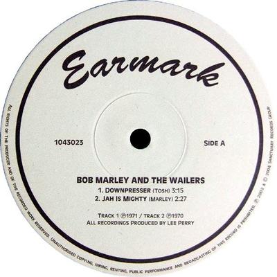 10inch Record BOB MARLEY & THE WAILERS / THE UPSE - Downpresser / Brand New Second Hand 1043023 Earmark 2004 Italy Reggae, Ska & Dub Used