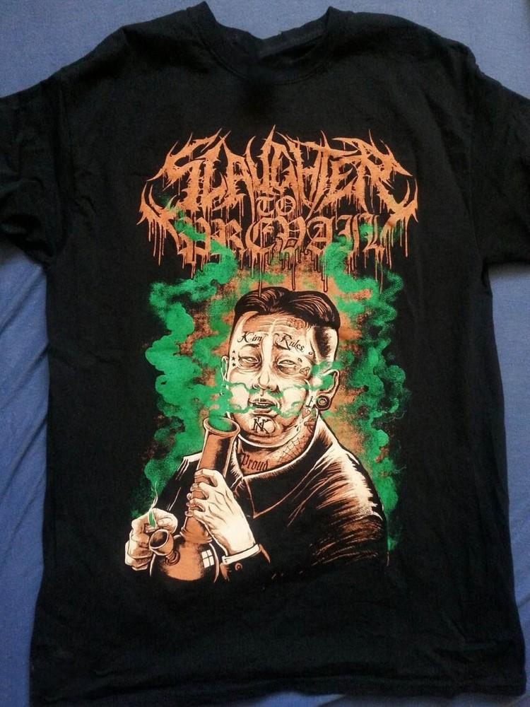 

Slaughter to Prevail Band Heavy Cotton Black All Size T Shirt For Men SE412 Unisex T-Shirt L