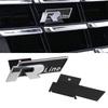 FD01-3D Metal Logo Badge Sticker Car Front Grille Trunk Emblem Stickers For Polo Sharan Golf Scirocco Touran Touareg Rline