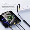 100W 3 in 1 USB Type C Cable USBA/ USBC To 3 Type C Fast Charging Cable Spliter Cord for iPhone17 Samsung Xiaomi Huawei