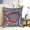 British Bicycle Pillow Case Printed Home Soft Throw Pillow Britain British Flag Union Jack Bikes Queen England English
