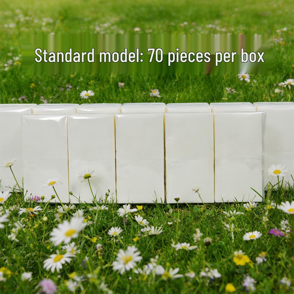 Plain White Virgin Wood Pulp Handkerchiefs - Thickened & Toughened, Free Shipping