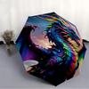 1pc Dragon Fantasy Automatic Folding Umbrella, Sturdy And Durable Automatic Folding Umbrella with 8 Ribs, Convenient for Outdoor Use189