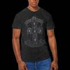 Guns N' Roses Monochrome Cross T-Shirt Black New