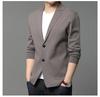 Men's Romon Knit Cardigan Coat, Trendy Spring & Autumn 2025 Outerwear Sweater Suit