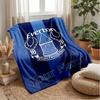 Everton FC Benutzerdefinierter Name Text Flanelldecke Fußball Logo Personalisierte Fleece-Wurfdecke Besonderes Geschenk für Sofa Schlafzimmer Zuhause