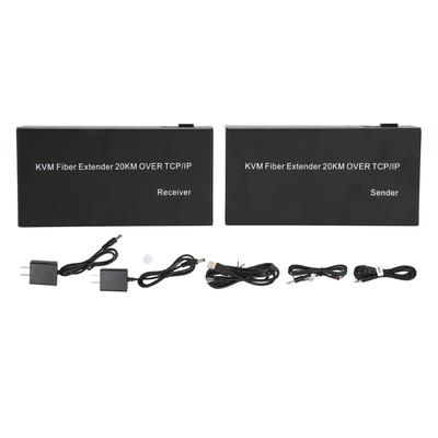 HD KVM Extender 20KM Single Mode Fiber 1080P 60Hz 0 Latency Local Output KVM Fiber Extender for