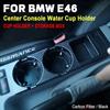 Neue Doppel-Loch Auto Styling Front Mittelkonsole Aufbewahrungsbox Münzen + Getränkehalter Für BMW E46 Serie 1999 2000-2006 51168217953
