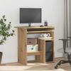 VidaXL Bureau chêne artisanal 80x45x74 cm bois d'ingénierie, bureau d'écriture, bureau d'ordinateur, bureau à domicile, 855995