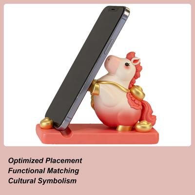 Phone Stand Horse Design Cellphone Cradle Decorations Wealth Blessing Phone Stand For Desk Cute For Girls Teens Kids Women Home