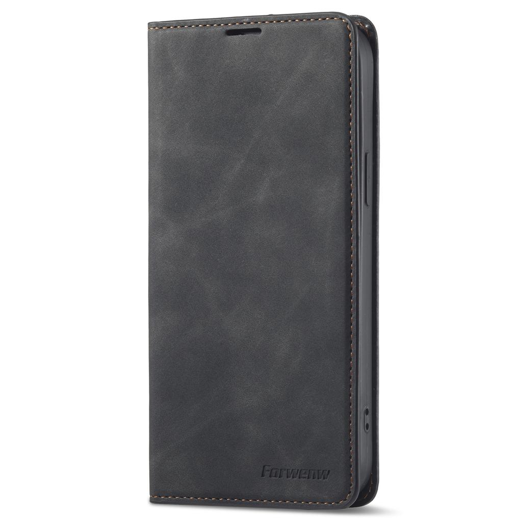 FORWENW Fantasy Series for iPhone 15 Plus Shockproof Wallet Phone Case Skin-touch Leather Wallet Phone Cover