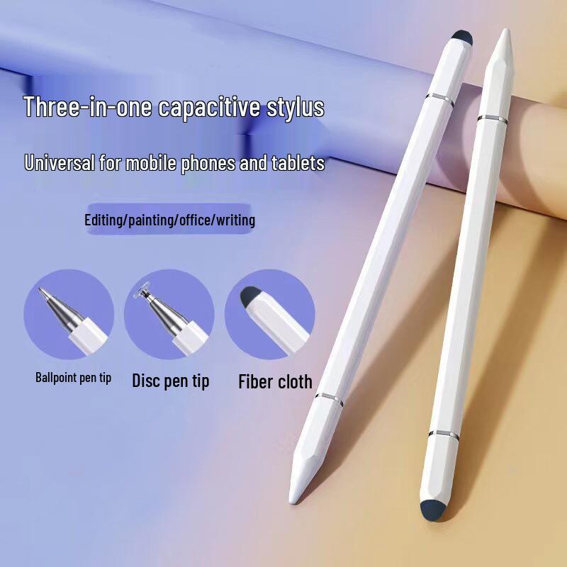 Three-in-One High-Precision Stylus for iPad & Huawei: Handwriting & Drawing Capacitive Pen