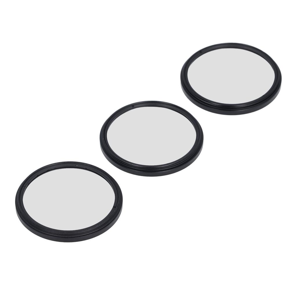 3Pcs 49mm Star Filter Kit 4 Points 6 Points 8 Points Slim Variable Starburst Filter with Storage Pouch for Micro SLR