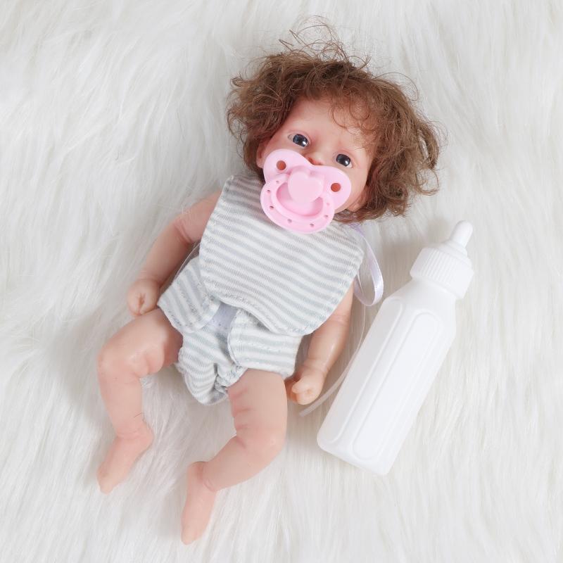 Mini Doll Cute Small Baby Doll Realistic Newborn Baby Dolls Silicone Full Body