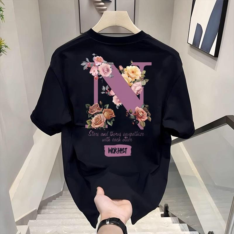 

Summer Highquality Pure Cotton Mens Tshirt New Style Casual Roundneck Casual Sports Breathable Streetwear for Men 3XL