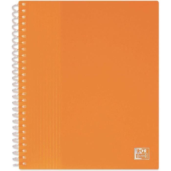 Protège-documents - oxford - spirale a5 - pp - ouverture 360° - coloris aléatoire