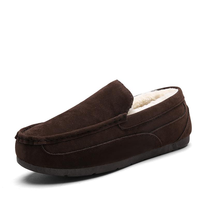 Suede Leather Loafers Mens Casual Boat Shoes Moccasins Hombre Footwear Winter Man Sneakers Slip on Footwear Male Adult Luxury