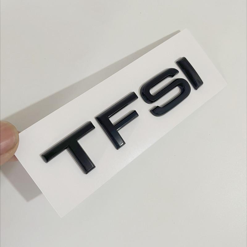 3D ABS Black TFSI Logo Letters Car Trunk Emblem Badge For A3 A4 A5 A6 A7 A8 Q2 Q3 Q5 Q7 Q8 TFSI Sticker Accessories