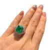Schmuck Ring Farbe Schatz Beliebtes Temperament Schmuck Retro Ring Hauptstein 10 * 12