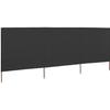 VidaXL Room Divider 3 Panels Fabric 400 X 120 Anthracite