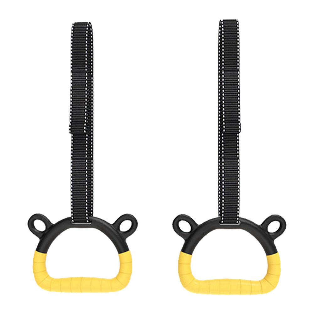 Pull Up Handle Rings with Adjustable Straps Pull Up Gym Rings Multi-Function Strength Training Equipment for Physical Training