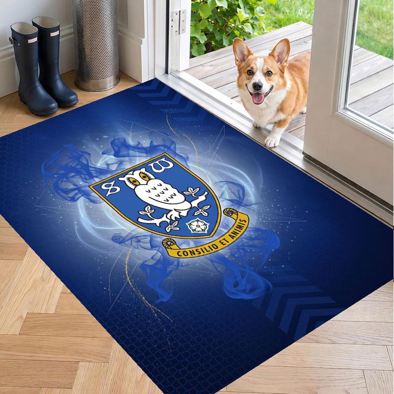Soft Floor Carpet Sheffield Wednesday Pattern Area Rug Decorative Mat For Home Room Decoration