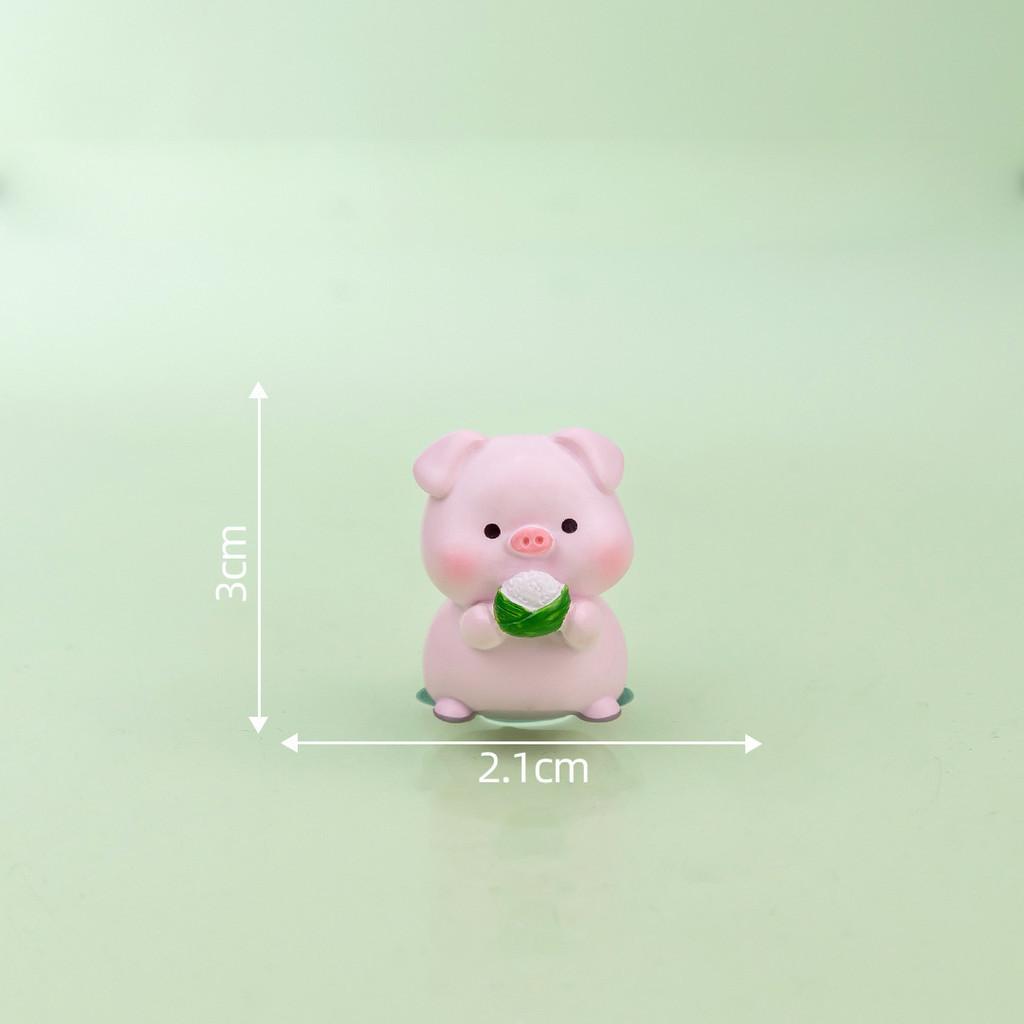 Charming Resin Dumpling Pig Figurines Perfect For Diy Decoration And Gifts