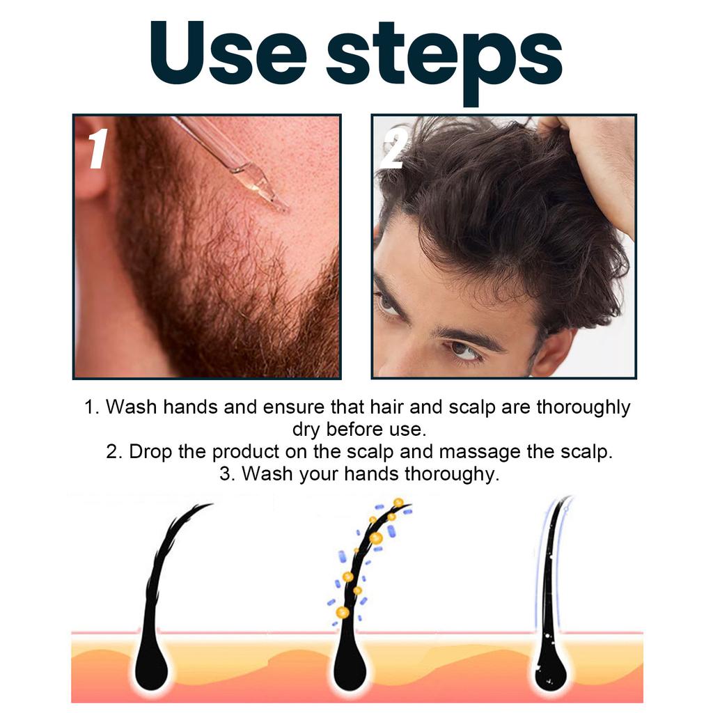 East Moon Men's Hair Treatment – Moisturizing & Nourishing Formula for Stronger, Smoother & Well-Groomed Hair