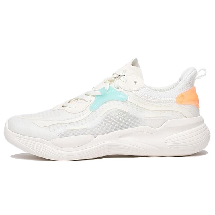 ANTA Variety Training Collection Training Shoes Women's Low top Ivory White/Dazzling Neon Orange 122127720-3