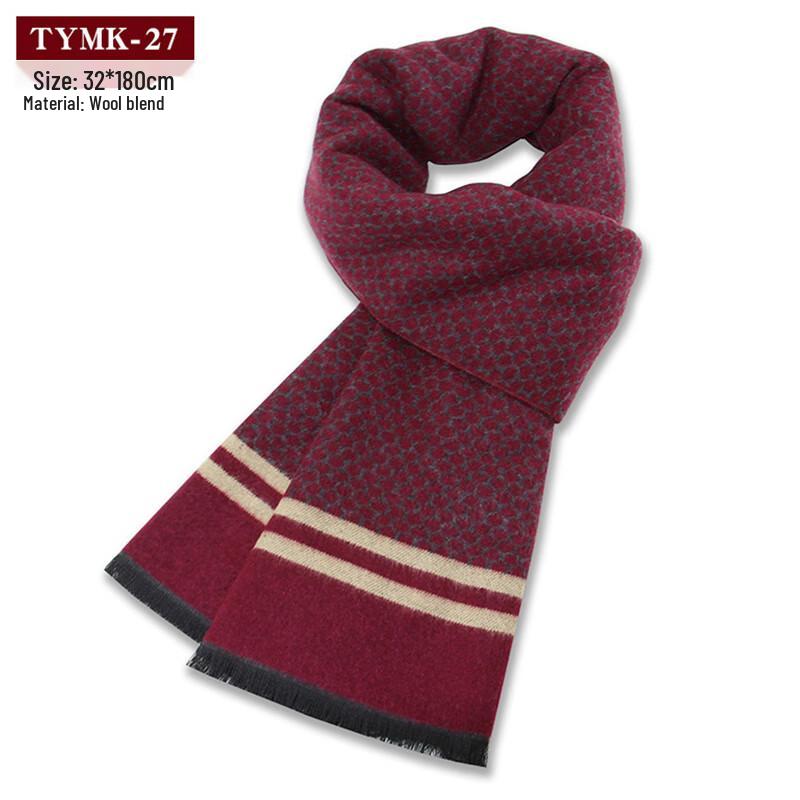 Jdn Tiara Men's Wool Blend Winter Scarf