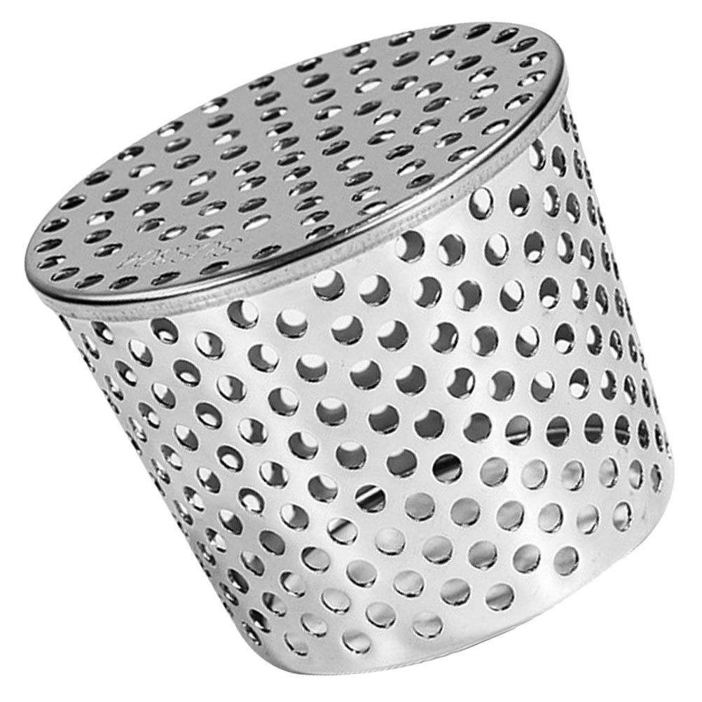 Stainless Steel Gutter Guard Strainer Efficient Hole Design Roof Drain Filter Universal Downspout Cover Outdoor Gutter