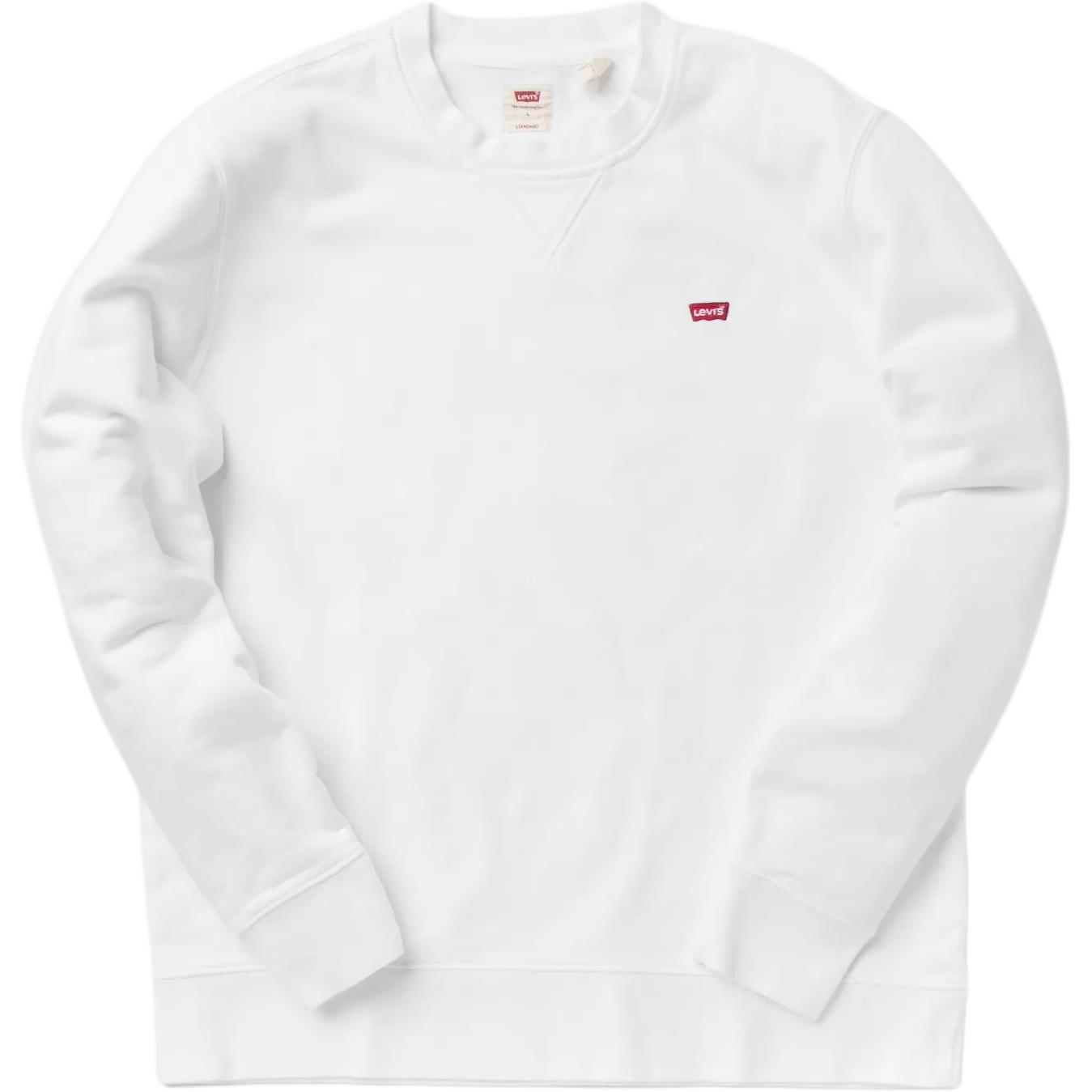 

Levis Fashion Casual Versatile Round Neck Long Sleeve Sweatshirt Unisex sweatshirt White 35909-0000 S